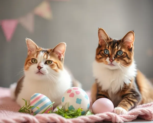 Fotos de Gatos de Pascua: Colección de Fotos de Gatos de Pascua Lanzada