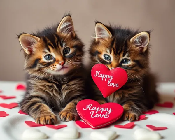 Fotos de Gatos de San Valentín Destacan la Jocosidad y la Alegría Felina