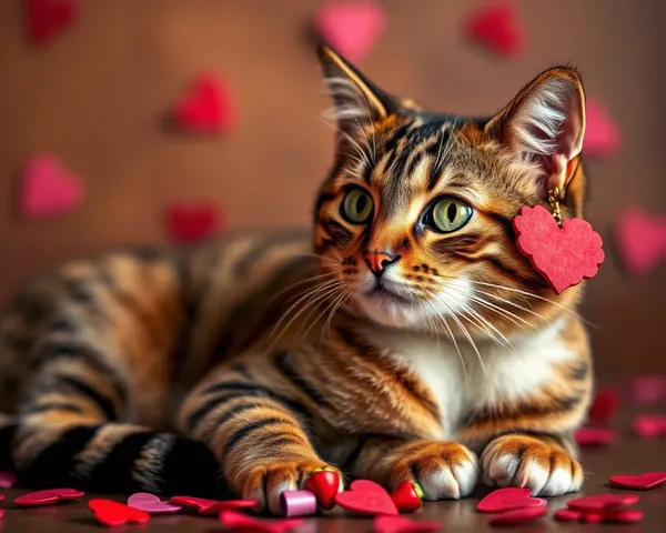 Fotos de gato para el Día de San Valentín para los enamorados