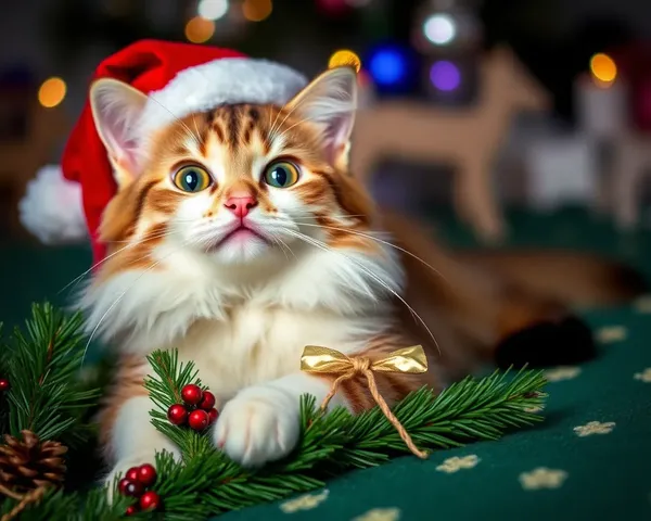 Fotos de gatos de Navidad divertidas para hacer que te sonrías