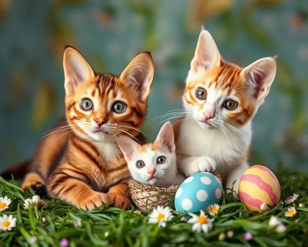 Fotos de gatos de Pascua: fotos de gatos de Pascua