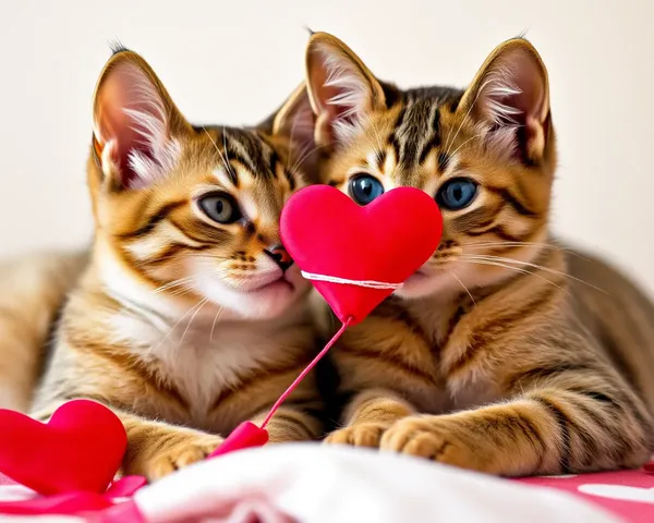 Fotos de gatos de San Valentín desvelan momentos adorables