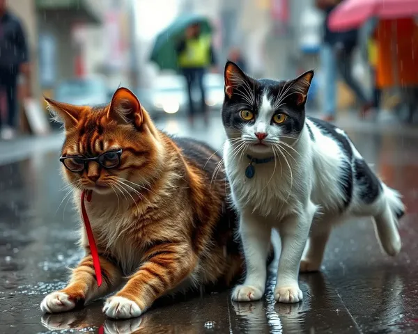 Fotos de gatos y perros bajo la lluvia: eventos climáticos inusuales en imágenes