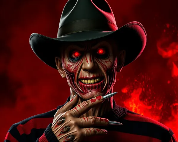 Freddy Krueger PNG para Decoración de Halloween