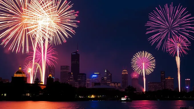 Fuegos artificiales en la TV el 4 de julio de 2025, celebraciones