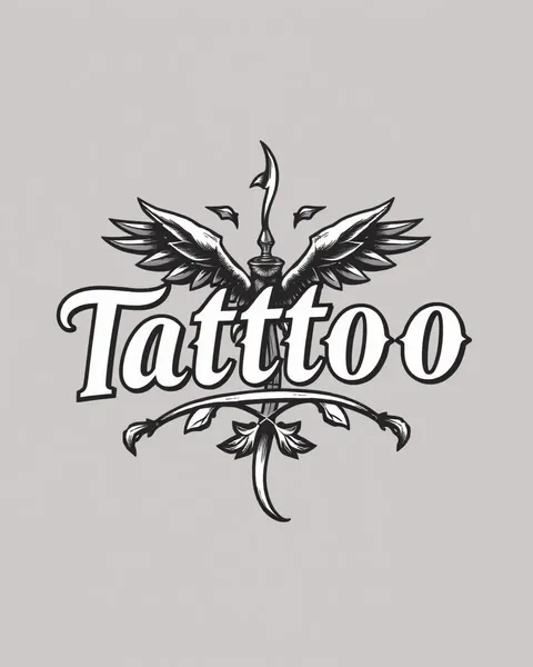 Fuente de tatuaje clásica de letras del alfabeto