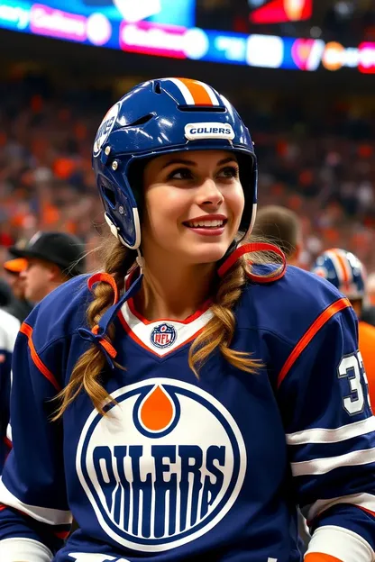 GIF de la niña Oilers: un momento memorable