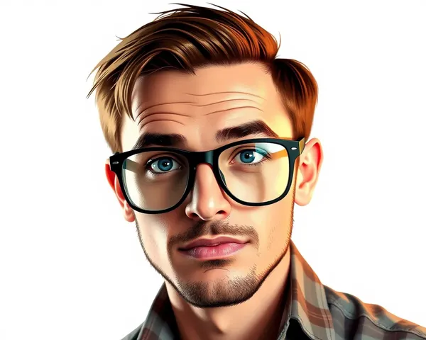 Gafas de nerd en imagen PNG gratuita