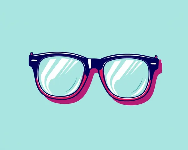 Gafas de nerd transparente en PNG