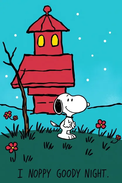 Galería de Imágenes de Buenas Noches de Snoopy