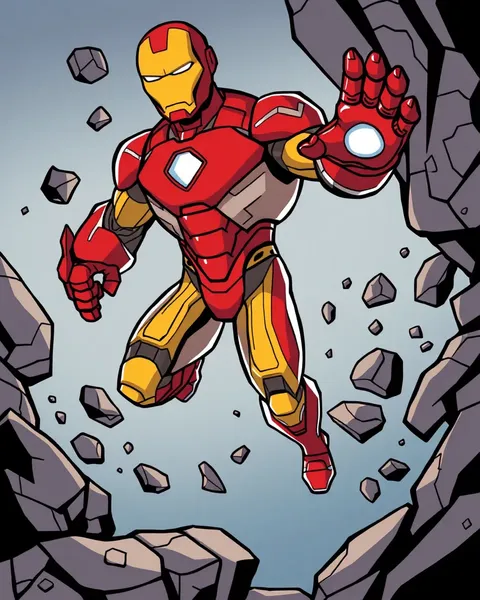 Galería de Imágenes de Cartones de Iron Man