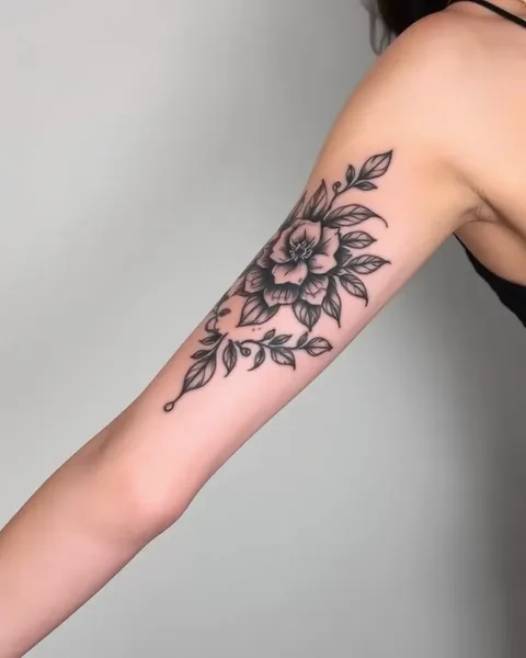 Galería de diseños de tatuaje para mujeres en el brazo hermosas