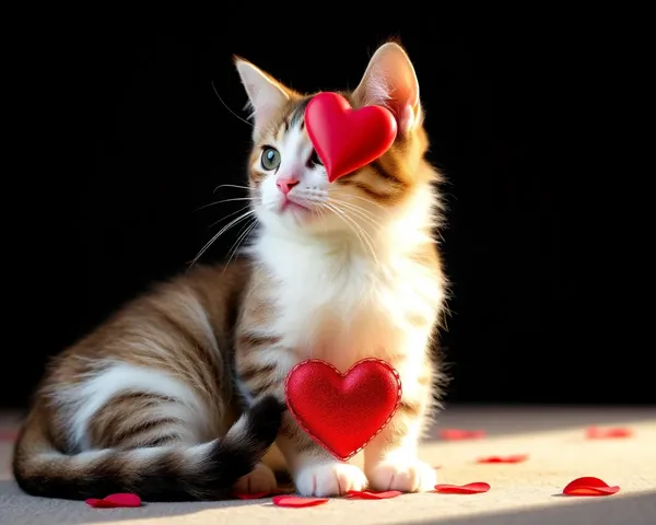 Galería de fotos de San Valentín de gatos adorables