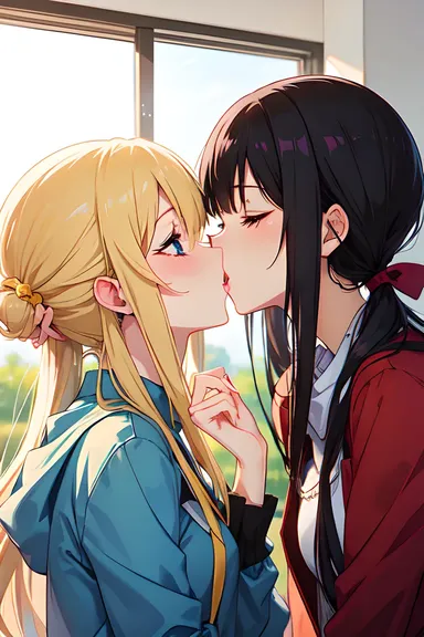 Galería de fotos de besos de anime de momentos dulces y tiernos