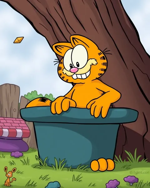 Galería de imágenes de Garfield coloreadas