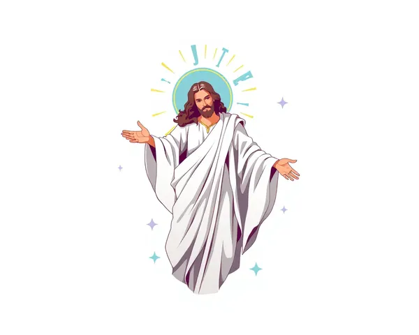 Galería de imágenes de arte de Jesús hermoso en formato PNG