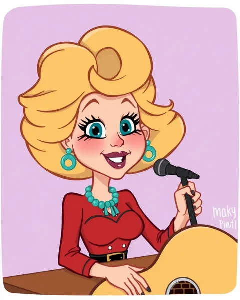 Galería de imágenes de cartoon de Dolly Parton disponible