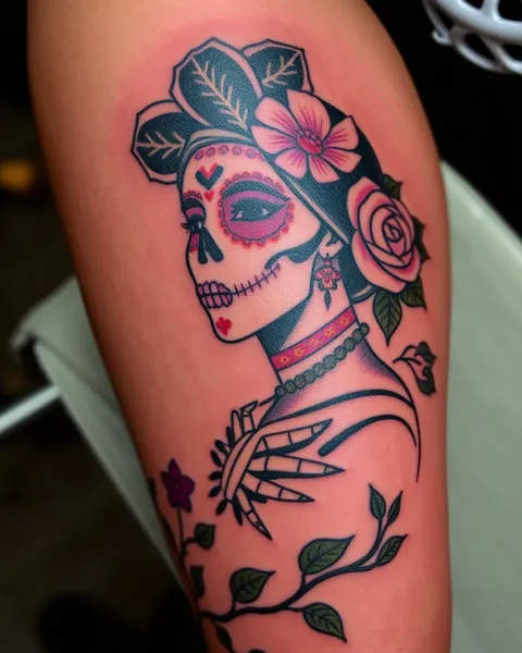 Galería de inspiración para diseños de tatuajes del Día de los Muertos