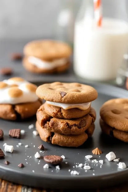 Galletas de scout de s'mores para postres dulces