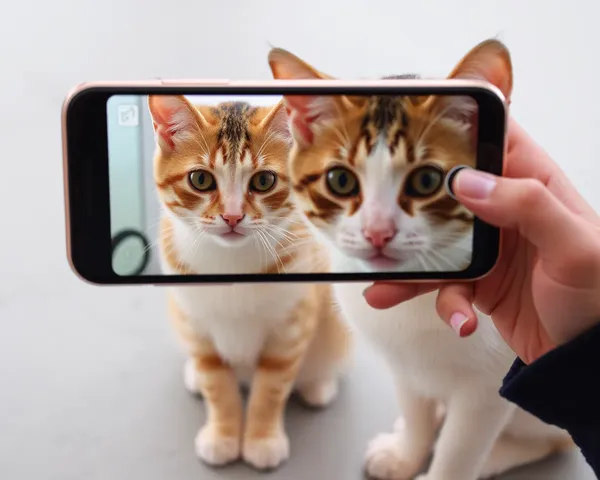 Gatos Posando para la Cámara, Tomando Imágenes de Gatos