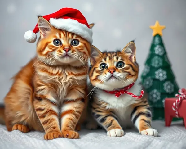 Gatos con disfraces navideños divertidos y fotos