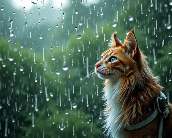 Gatos y Perros Lloviendo en Imágenes Coloridas