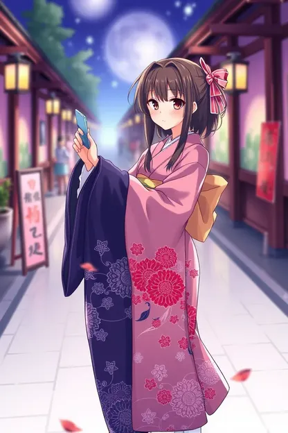 Gifs de anime de chicas kimono para todos