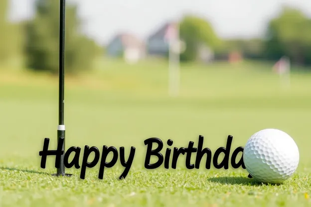 Golf y fotos de cumpleaños para una salida feliz