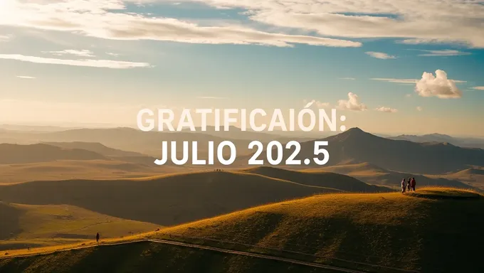 Gratificación para julio de 2025