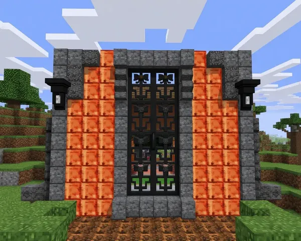 Gráficos de Puerta de Hierro de Minecraft Creados Ahora