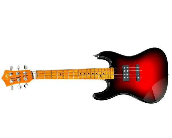 Guitarra de bassa transparente PNG en línea