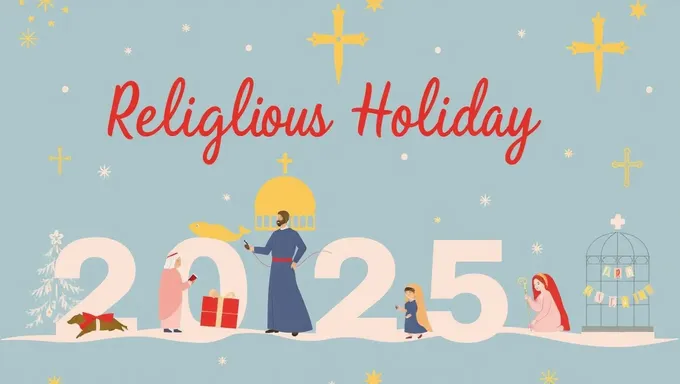 Guía de días festivos religiosos en 2025