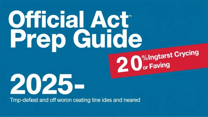 Guía de estudio oficial de ACT 2025-25 disponible para descargar en formato de PDF