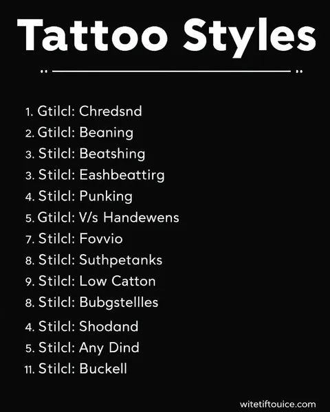 Guía exhaustiva de estilos de tatuaje