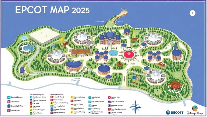 Guía oficial del mapa de Epcot 2025 para visitantes futuros