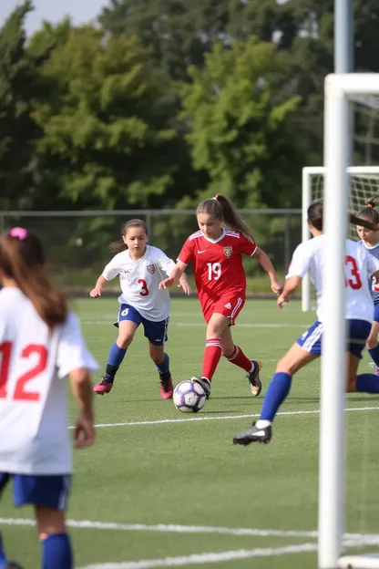 Habilidades de fútbol de las niñas de 14 años para jugadores jóvenes