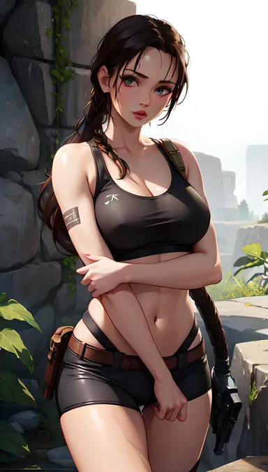 Hentai de Lara Croft: Arte de Fan de Tomb Raider Poco Piadoso