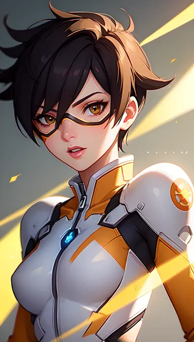 Hentai de Tracer: Contenido adulto con un héroe cibernetico