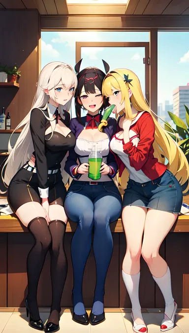 Hentai threesome beber orina anime: temas sexuales gráficos y adultos