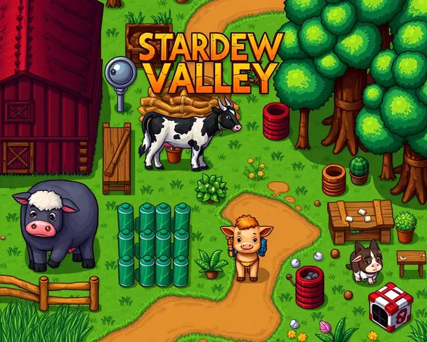 Herramientas de granja de granja de Stardew Valley en formato PNG