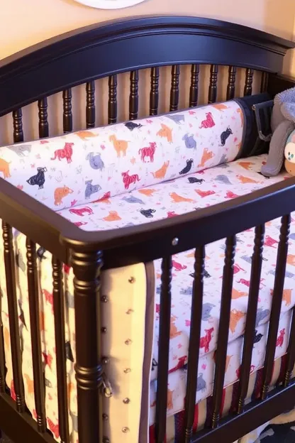 Hojas de crib para dormir del bebé de la niña