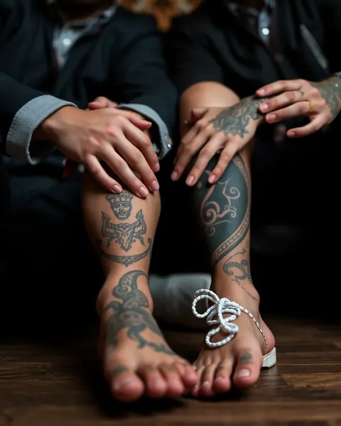 Hombres con tatuajes en el pie: declaración de moda audaz