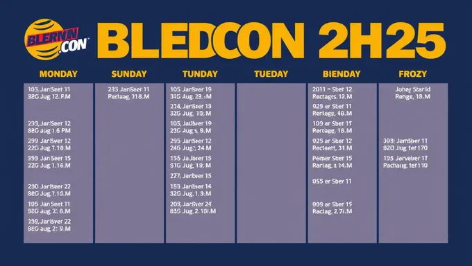 Horario de Blerdcon 2025 Publicado para Visualización Pública