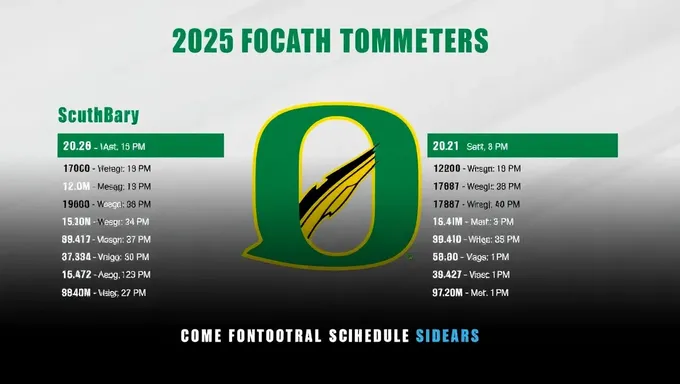 Horario de Fútbol Universitario de los Ducks del Oregón 2025, Revelado Oficialmente