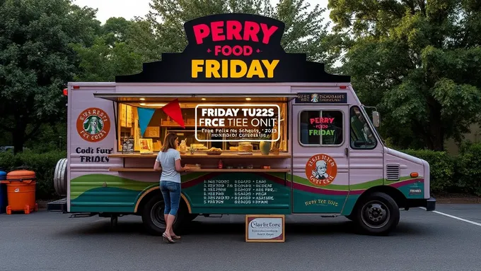 Horario de Perry Food Truck Viernes 2025 Detallado