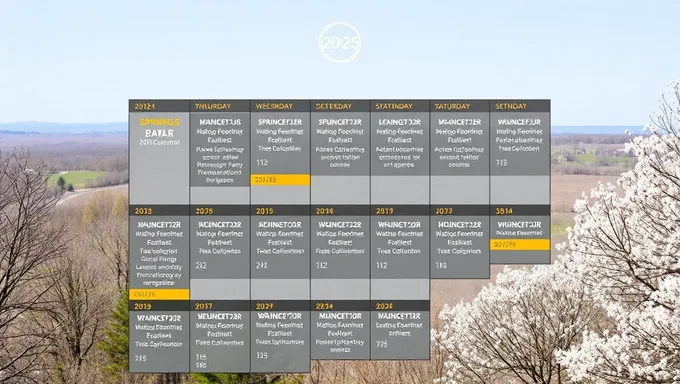 Horario de cursos y eventos de primavera de UIUC 2025