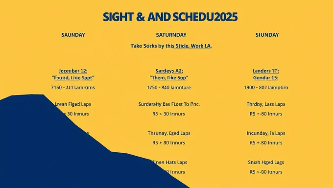 Horario de eventos de Sight and Sound 2025