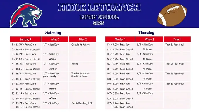 Horario de fútbol de la escuela intermedia Linton-Stockton para 2025 publicado