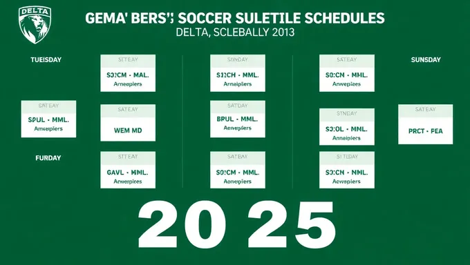 Horario de la temporada de fútbol femenino de la Universidad Delta 2025 lanzado