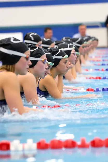 Horario del Equipo de Natación de la Escuela Secundaria de Novatos